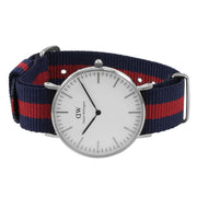Daniel Wellington Classic Oxford White Dial Two Tone NATO Strap Watch For Women - DW00100046