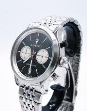Maserati Legend Chronograph Black Dial Stainless Steel Watch For Men - R8873638001