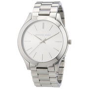 Michael Kors Slim Runway Silver Dial Silver Stainless Steel Strap Watch for Women - MK3178