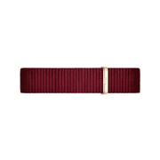 Daniel Wellington Roselyn 3A Petite White Dial Red NATO Strap Watch For Women - DW00100293