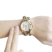 Michael Kors Runway Twist Gold Dial Gold Steel Strap Watch for Women - MK3131