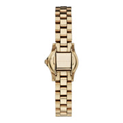 Marc Jacobs Henry Dinky Red Dial Gold Steel Strap Watch for Women - MBM3202