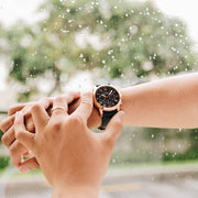 Fossil Grant Chronograph Blue Dial Blue Leather Strap Watch for Men - FS4835