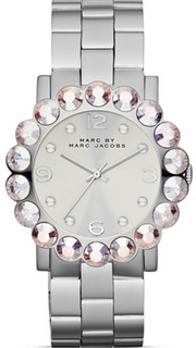 Marc Jacobs Amy Silver Dial Silver Steel Strap Watch for Women - MBM3222