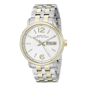 Marc Jacobs Fergus White Dial Two Tone Steel Strap Watch for Men - MBM5079