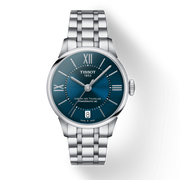 Tissot Chemin Des Tourelles Powermatic 80 Lady Blue Dial Silver Steel Strap Watch For Women - T099.207.11.048.00