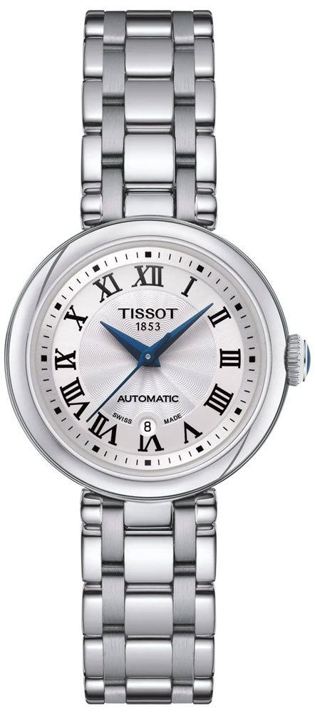 Tissot Bellissima Automatic Silver Dial Silver Steel Strap Watch For Women - T126.207.11.013.00