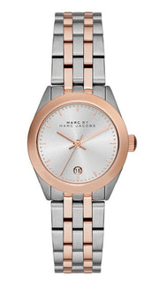 Marc Jacobs Peeker Silver Dial Two Tone Steel Strap Watch for Women - MBM3375