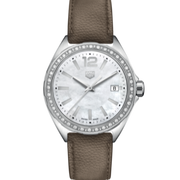 Tag Heuer Formula 1 Quartz Mother of Pearl Dial Brown Leather Strap Watch for Women - WBJ131A.FC8255