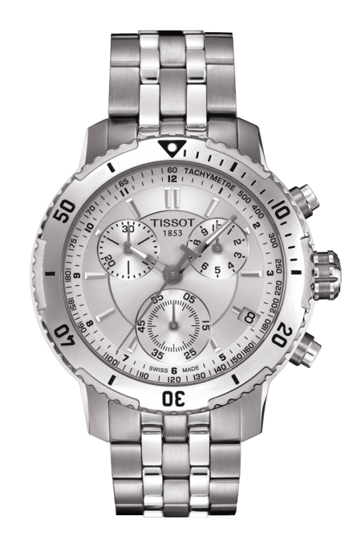 Tissot PRS 200 Chronograph Silver Dial Watch For Men - T067.417.11.031.00