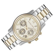 Michael Kors Runway Gold Dial Two Tone Steel Strap Watch for Women - MK5137