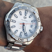 Tag Heuer Aquaracer White Dial Watch for Men - WAY2013.BA0927