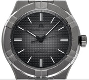 Maurice Lacroix Aikon Automatic Gunmetal Dial Black Rubber Strap Watch For Men - AI6008-PVB00-330-2
