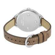 Marc Jacobs Betty White Dial Brown Leather Strap Watch for Women - MJ1480