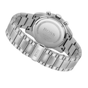 Hugo Boss Skymaster Chronograph Blue Dial Silver Steel Strap Watch for Men - 1513784