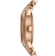 Marc Jacobs Mini Amy White Dial Rose Gold Steel Strap Watch for Women - MBM3078