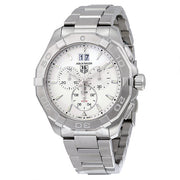 Tag Heuer Aquaracer White Dial Silver Steel Strap Watch for Men - CAY1111.BA0927