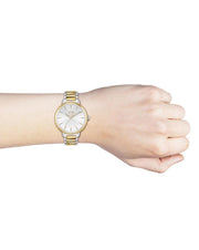 Hugo Boss Signature Silver Dial Two Tone Steel Strap Watch for Women - 1502568