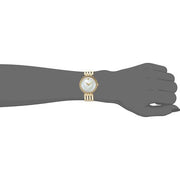 Movado Esperanza 28mm Mother of Pearl Dial Gold Steel Strap Watch For Women - 0607054