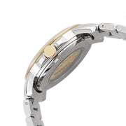 Fossil Grant Automatic Skeleton White Dial Two Tone Steel Strap Watch for Men - ME3112