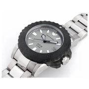 Emporio Armani Bracelet Collection Black Dial Silver Steel Strap Watch For Men - AR5970