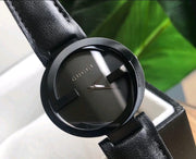 Gucci Interlocking G Black Dial Watch For Women - YA133302