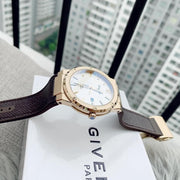 Salvatore Ferragamo F-80 Classic White Dial Brown Leather Strap Watch for Men - SFDT00819