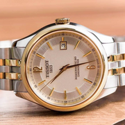 Tissot Ballade Powermatic 80 Chronometer Silver Dial Two Tone Steel Strap Watch For Men - T108.408.22.037.00