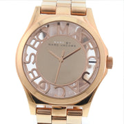 Marc Jacobs Henry Rose Gold Dial Rose Gold Steel Strap Watch for Women - MBM3207