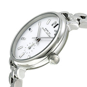 Marc Jacobs Sally White Dial Silver Steel Strap Watch for Women - MBM8642