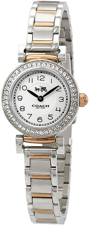 Coach Madison Crystals Silver Dial Two Tone Steel Strap Watch for Women - 14502404