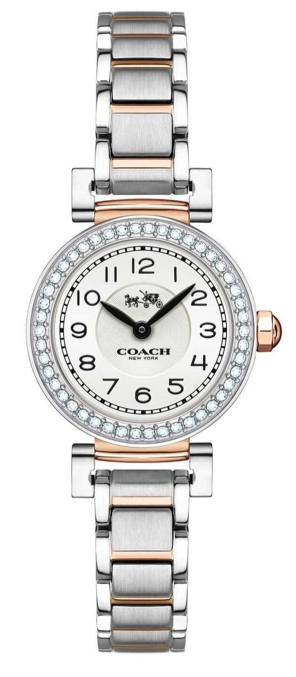 Coach Madison Crystals Silver Dial Two Tone Steel Strap Watch for Women - 14502404