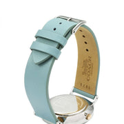 Coach Perry Mother of Pearl White Dial Blue Leather Strap Watch for Women - 14503271