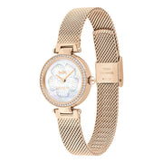 Coach Park Mother of Pearl Dial Rose Gold Mesh Bracelet Watch for Women - 14503511