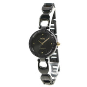 Coach Park Swarovski Crystals Black Dial Black Steel Strap Watch for Women - 14503564
