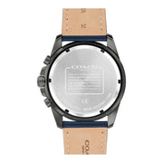 Coach Kent Grey Dial Blue Leather Strap Watch for Men - 14602558