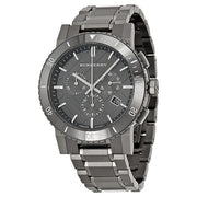 Burberry The City Grey Dial Gunmetal Grey Steel Strap Watch for Men - BU9381