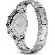 Hugo Boss Ikon Chronograph Blue Dial Silver Steel Strap Watch for Men - 1512963