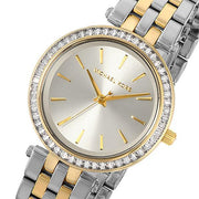 Michael Kors Darci Silver Dial Two Tone Steel Strap Watch for Women - MK3405