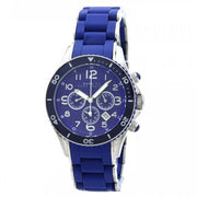 Marc Jacobs Rock Chronograph Blue Dial Blue Silicone Strap Watch for Women - MBM2548