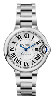 Cartier Ballon Bleu De Cartier Silver Dial Silver Steel Strap Watch for Women - WSBB0044