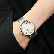 Gucci G-Timeless Mother of Pearl Dial Silver Mesh Bracelet Watch For Women - YA1264040