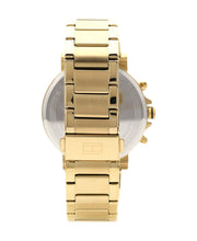 Tommy Hilfiger Daniel Chronograph Blue Dial Gold Steel Strap Watch for Men - 1710384