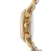 Michael Kors Runway Iridescent Pink Dial Gold Steel Strap Watch for Women - MK5939