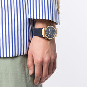 Salvatore Ferragamo Sapphire Chrono Blue Dial Blue Silicone Strap Watch for Men - SFME00221