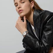 Gucci G Timeless Diamonds White Dial Silver Steel Strap Watch for Women - YA1265064