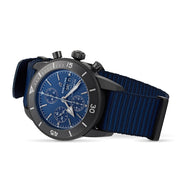 Breitling Superocean Heritage Chronograph 44 Outerknown Blue Dial Blue NATO Strap Watch for Men - M133132A1C1W1