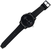 Tommy Hilfiger Denim Black Dial Black Rubber Strap Watch for Men - 1791555