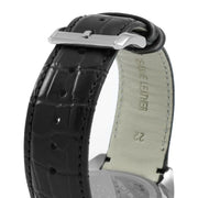 Hugo Boss Driver Chronograph Black Dial Black Leather Strap Watch for Men - 1512879