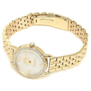 Coach Delancey Mother of Pearl Dial Gold Steel Strap Watch for Women - 14502478